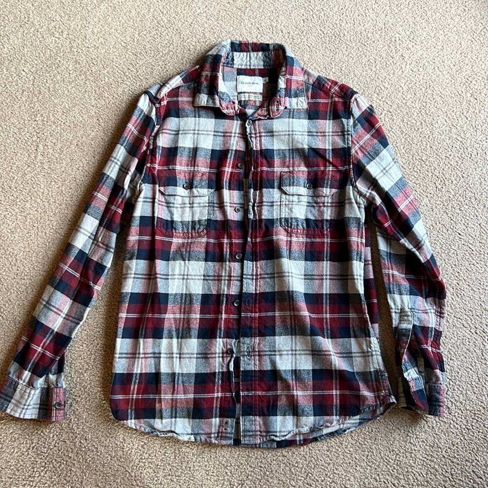 Men’s flannel, size Medium, EUC, by Goodfellow & Co. (Target brand)